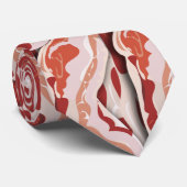 Sizzling Bacon Necktie Stropdas (Opgerold)