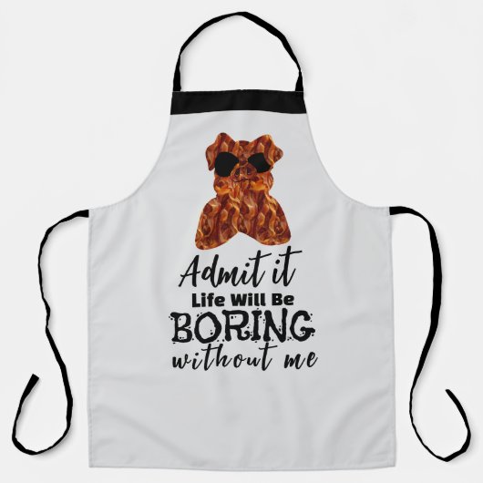 Sizzling Bacon Schort: Chef Humor Schort (Voorkant)