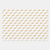 Sizzling Bacon Strips Fried Eggs Breakfast Food Inpakpapier Vel (Voorkant 2)