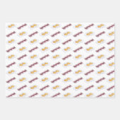 Sizzling Bacon Strips Fried Eggs Breakfast Food Inpakpapier Vel (Voorkant)