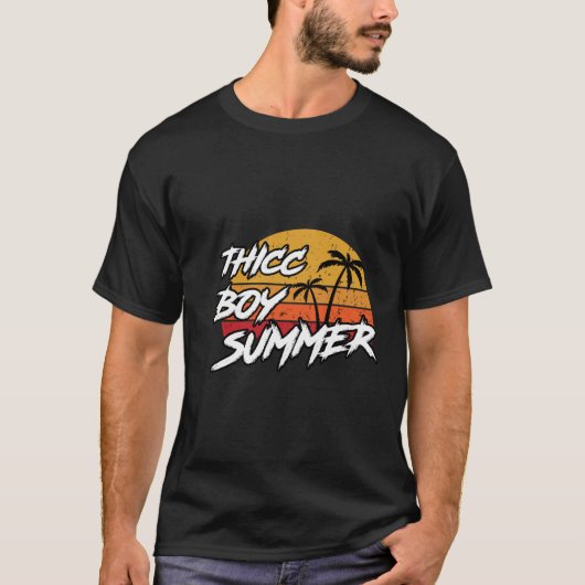 Sizzling dikke jongen zomer: trendy stijlen t-shirt (Voorkant)