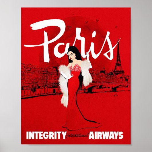 Sizzling in Paris Kunstprint Poster (Voorkant)