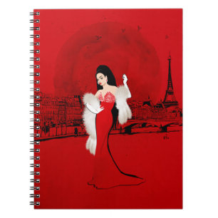 Sizzling in Paris spiraal notebook Notitieboek