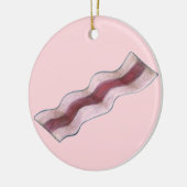 Sizzling Pink Bacon Strip Breakfast Food Keramisch Ornament (Links)