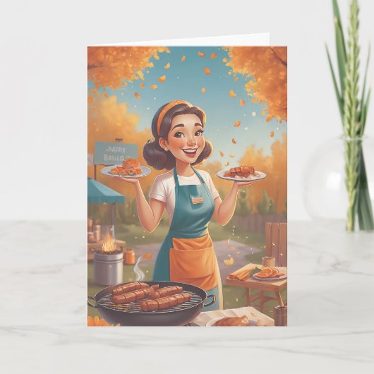 Sizzling Summer Birthday Kaart (Voorkant)