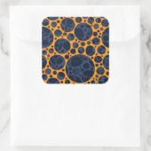 Sizzling Trippy Abstracte Lava Gaten Ontwerppatroo Vierkante Sticker (Tas)