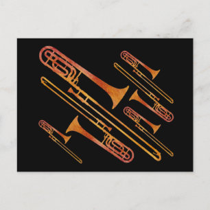 Sizzling Trombones Briefkaart