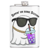 Sizzurp Ghost Kawaii Flask Heupfles (Voorkant)