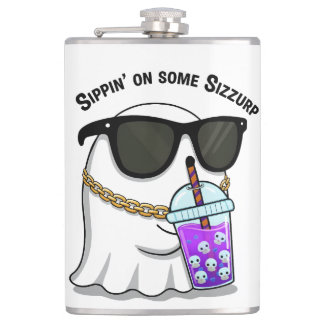 Sizzurp Ghost Kawaii Flask Heupfles