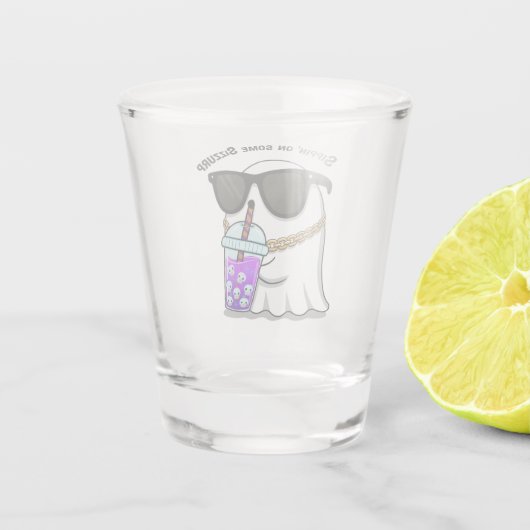 Sizzurp Ghost Shot Glass – Funny Cute Ghost  Shot Glas (Achterkant)