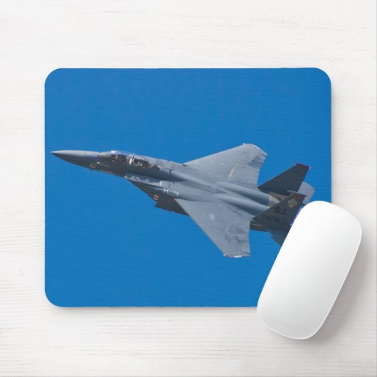 SJ AF 87 0179 F-15E Strike Eagle Bank mousepad Muismat (Met muis)