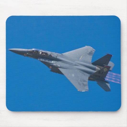 SJ AF 87 0179 F-15E Strike Eagle Bank mousepad Muismat (Voorkant)