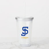 SJ Spartans logo Acryl Drinkbeker (Voorkant)