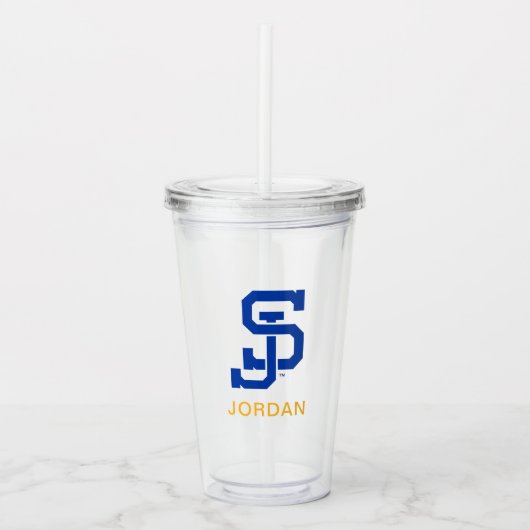 SJ Spartans logo Acryl Drinkbeker (Voorkant)
