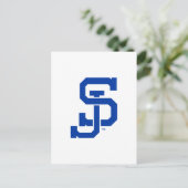 SJ Spartans logo Briefkaart (Staand voorkant)