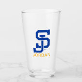 SJ Spartans logo Glas (Voorkant)