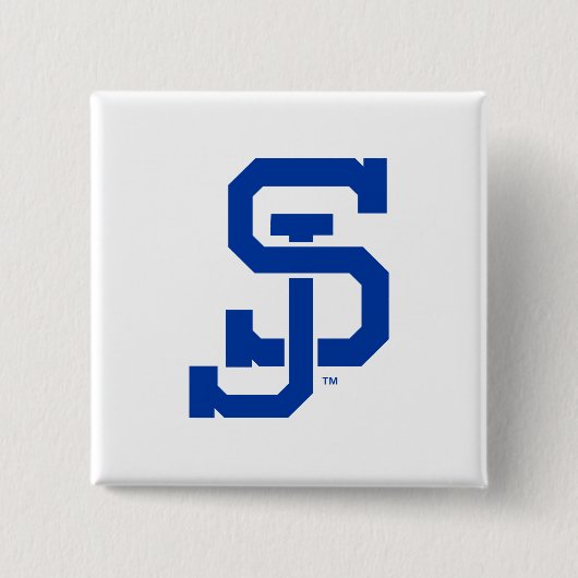SJ Spartans logo Vierkante Button 5,1 Cm (Voorkant)