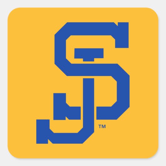 SJ Spartans Vierkante Sticker (Voorkant)