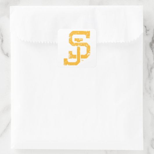 SJ Spartans Vierkante Sticker (Tas)