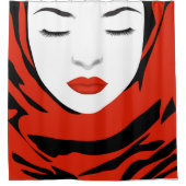 sjaal douchegordijn (Voorkant)