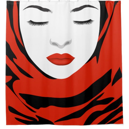 sjaal douchegordijn (Voorkant)