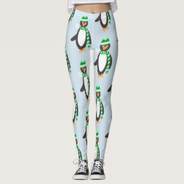 Sjaal Dragen Penguin Cartoon Karakterpatroon Leggings