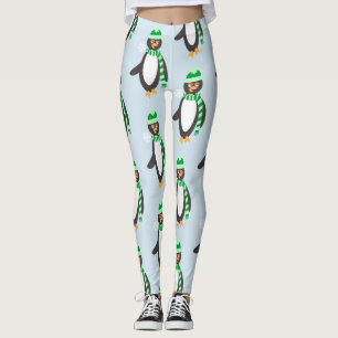 Sjaal Dragen Penguin Cartoon Karakterpatroon Leggings