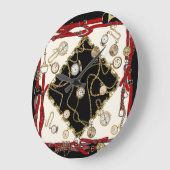  sjaal: kettingklokpatroon grote klok (Hoek)