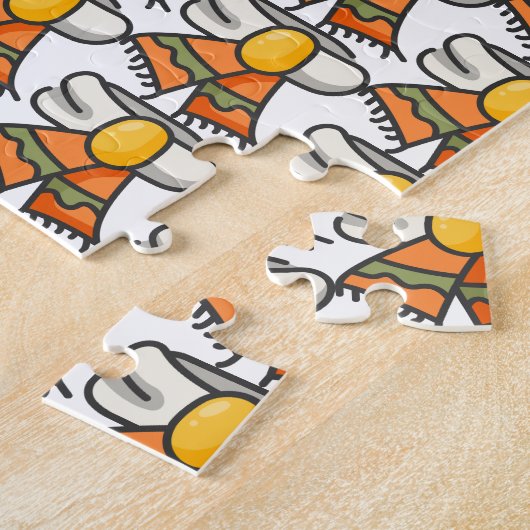 sjaal legpuzzel (Zijkant)