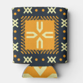 Sjaal ontwerp: Indiase Batikplein. Blikjeskoeler (Achterkant)