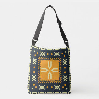 Sjaal ontwerp: Indiase Batikplein. Crossbody Tas