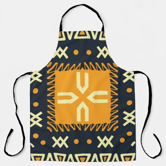 Sjaal ontwerp: Indiase Batikplein. Schort (Voorkant)