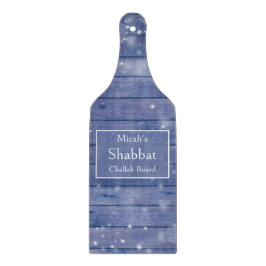 Sjabbats Challah Bord, Blauwe Hout, Rustieke Boerd Snijplank
