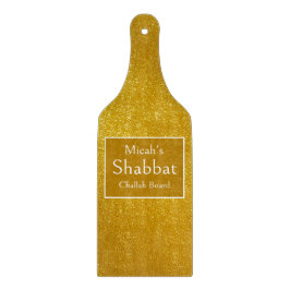 Sjabbats Challah Bord, Gouden Glitter Esthetiek, K Snijplank