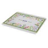 Sjabbats Challah Snijplank Hebreeuws Bloemmotief (Hoek)