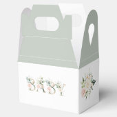 SJABLONEN. Baby shower-gunstbox Bedankdoosjes (Geopend)