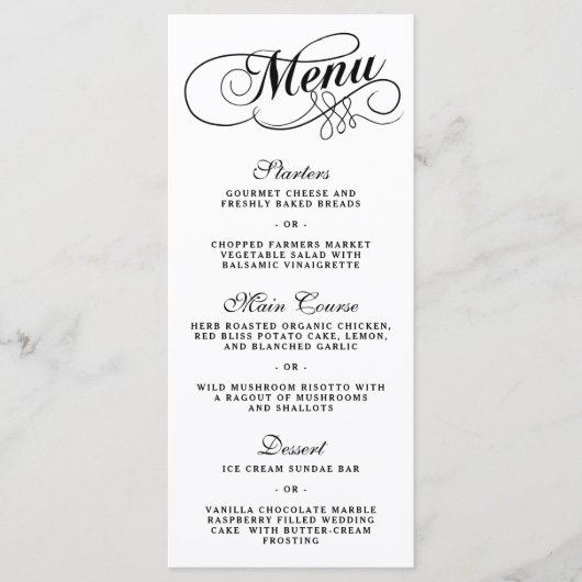 Sjablonen in het menu Elegant Black and White Wedd (Voorkant)
