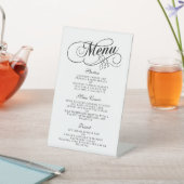 Sjablonen in het menu Elegant Black and White Wedd Reclamebord Met Voetstuk (Insitu)