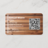 Sjablonen Joinery QR-code Visitekaartje (Voorkant)