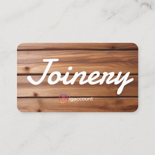 Sjablonen Joinery QR-code Visitekaartje (Achterkant)