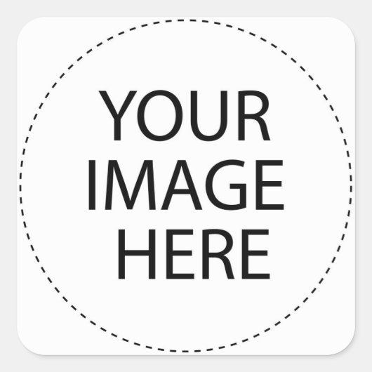 Sjablonen Koffie Vierkante Sticker (Voorkant)