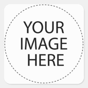 Sjablonen Koffie Vierkante Sticker