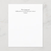 Sjablonen met hoofdachtergrond flyer (Achterkant)