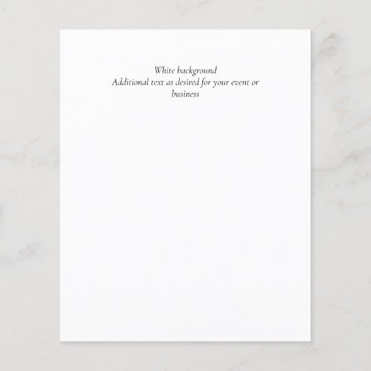 Sjablonen met hoofdachtergrond flyer (Achterkant)