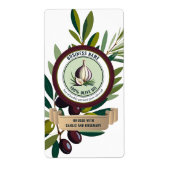 Sjablonen op het etiket van knoflook en rozemarijn (Voorkant)