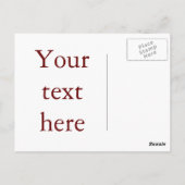 Sjablonen van het Briefkaart van de verkiezingscam (Achterkant)