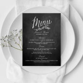 Sjablonen van het Elegant Chalkboard Wedding Menu