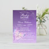 Sjablonen van Paars vlindervlinder Kaart (Staand voorkant)