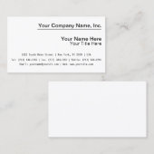 Sjablonen van voorbeeldvisitekaartjes visitekaartje (Voorkant / Achterkant)