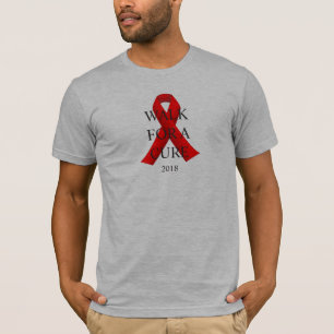 Sjablonen voor aangepaste teams voor hiv-aidslopen t-shirt